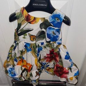 Floral Dolce & Gabbana baby girl dress